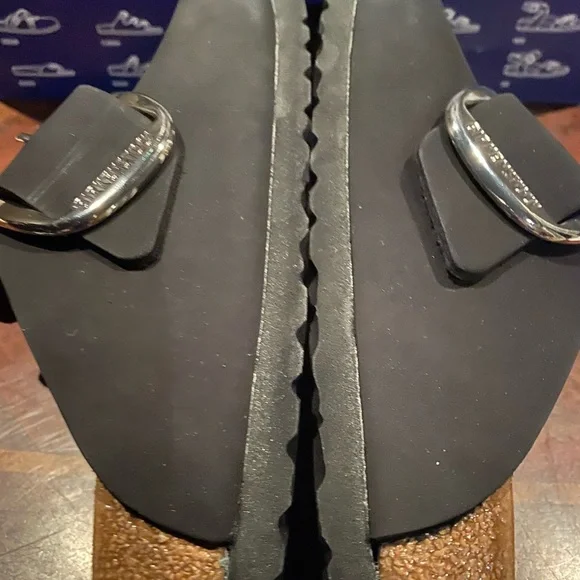Birkenstock Boston big buckle black silver 39 narrow - Picture 2 of 5